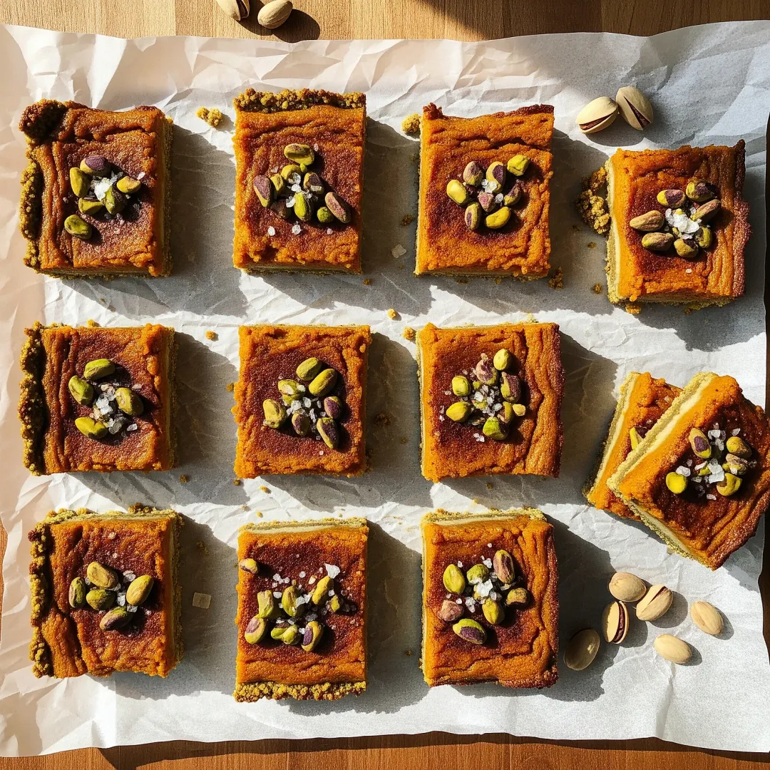 Butternut Squash and Pistachio Paleo Dessert Bars