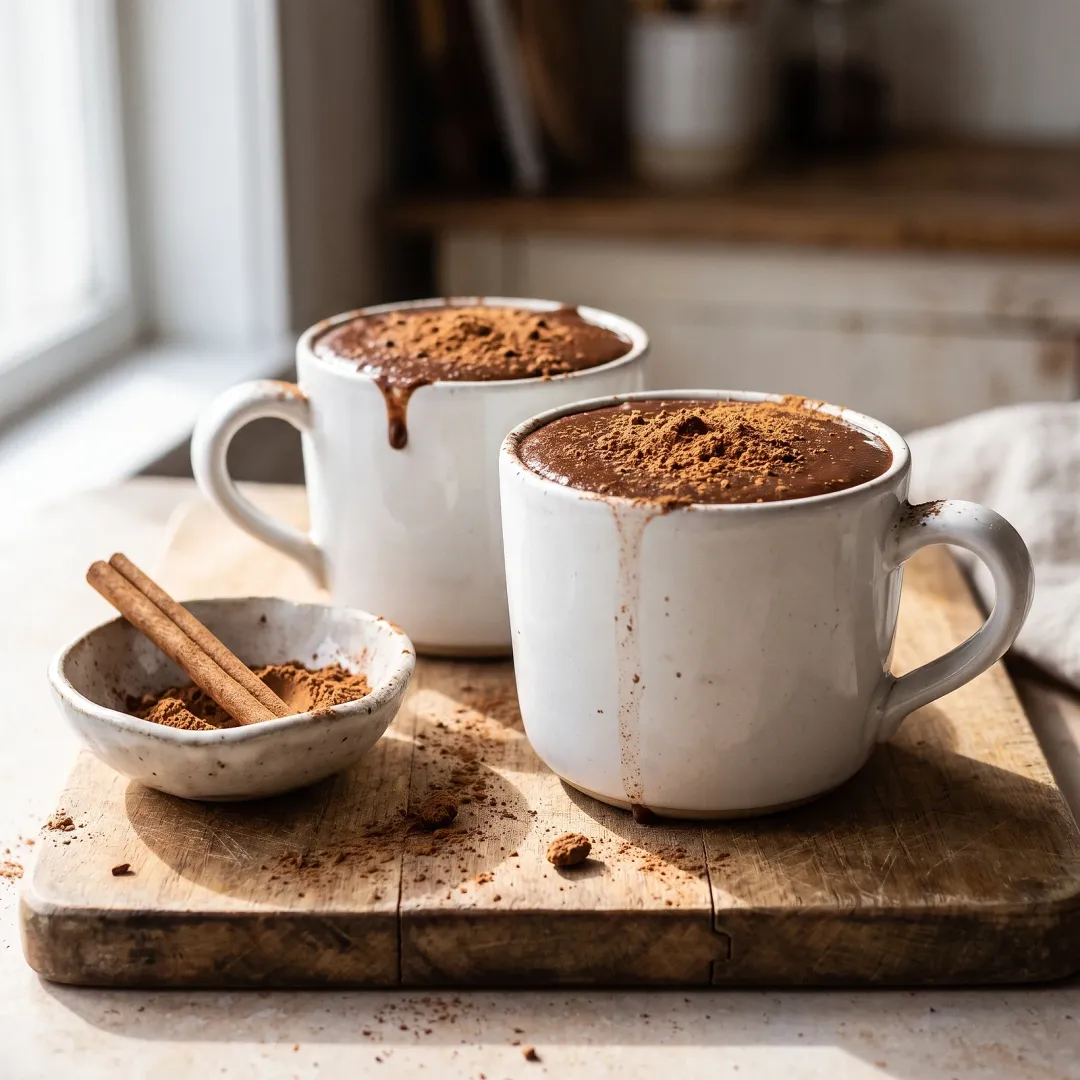 Thick and Creamy Paleo Drinking Chocolate with Coconut Milk