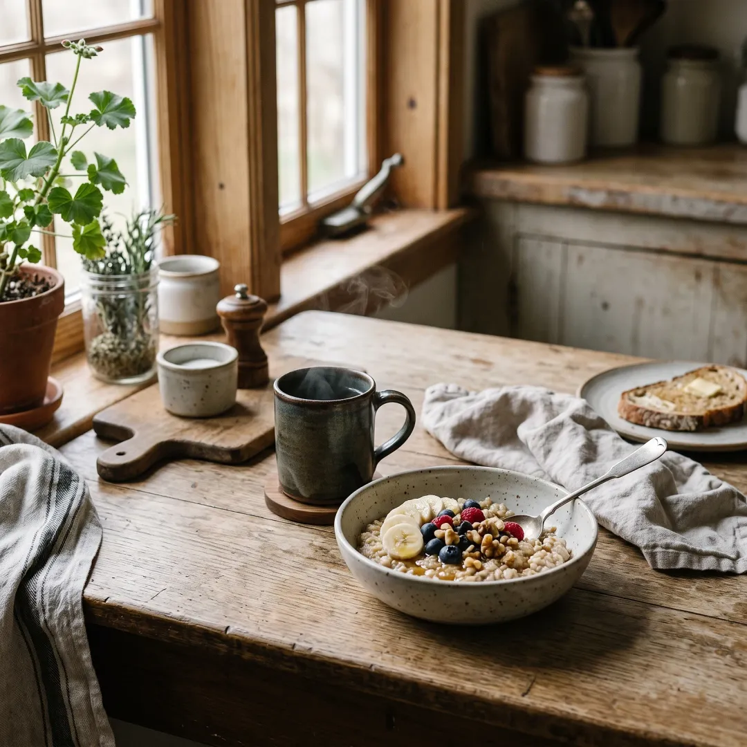 The Steadfast Mind at the Table: a quiet morning table