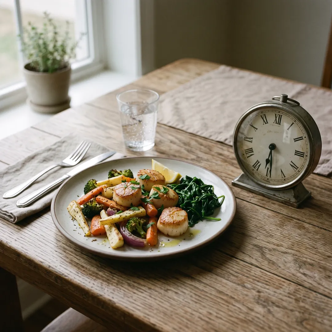 Acid Reflux and GERD: The Questions About Meal Timing, Portions, and Lying Down Worth Bringing to Your Next Appointment. AI-generated image.