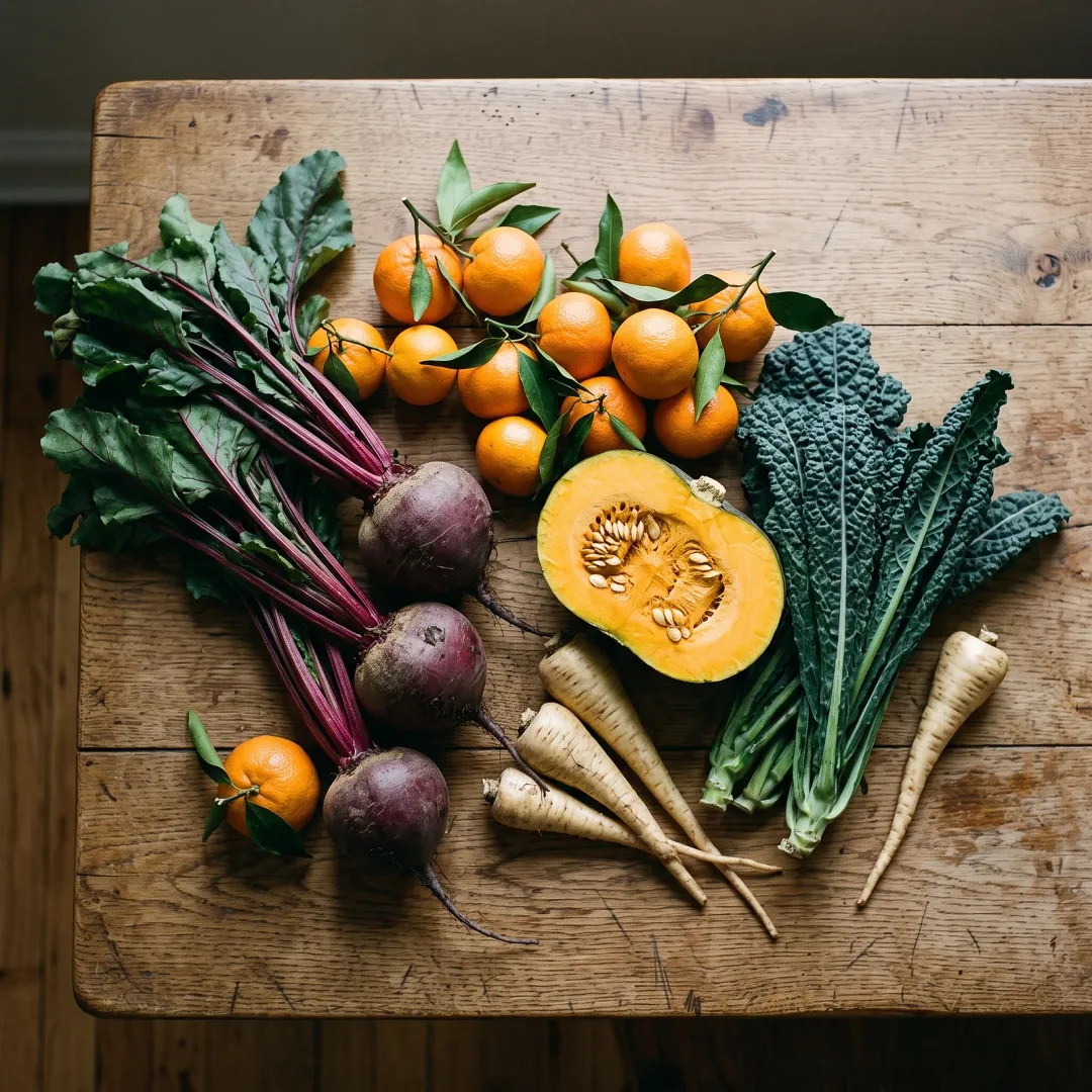 Winter Produce Worth Buying: How to Pick the Best of the Season. AI-generated image.