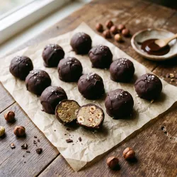 German Marzipan Hazelnut No-Bake Bites
