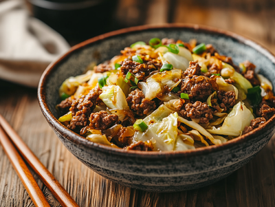 Paleo Beef and Cabbage Stir Fry