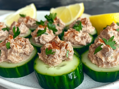 Paleo Tuna Cucumber Sandwiches