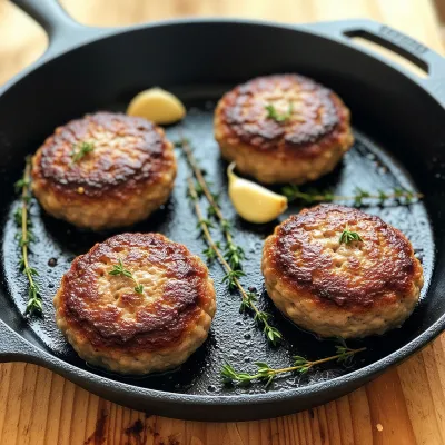 Herb and Garlic Paleo Breakfast Sausage Patties