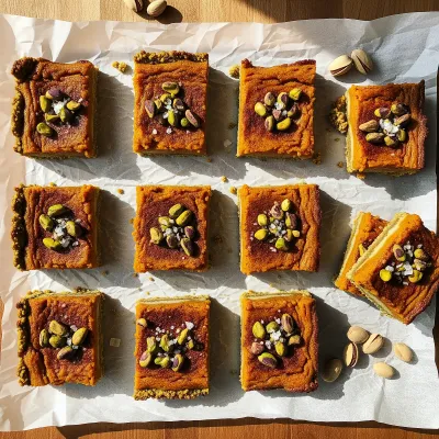 Butternut Squash and Pistachio Paleo Dessert Bars