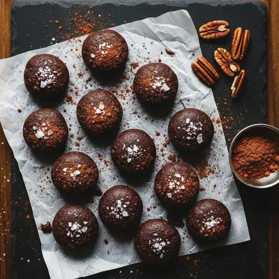 Dark Chocolate Espresso No-Bake Fudge Bites