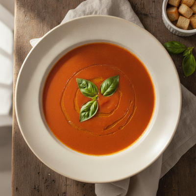 Creamy Roasted Tomato Basil Soup