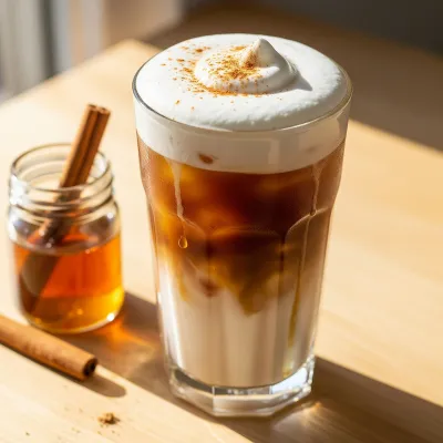 Iced Vanilla Brown Sugar Shaken Coconut Latte