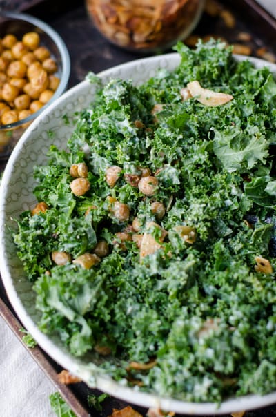 Kale Salad with Wild-Caught Tuna, Sliced Almonds, and Feta