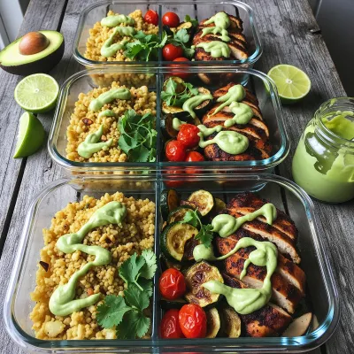 Chipotle Chicken and Cauliflower Rice Meal Prep Bowls