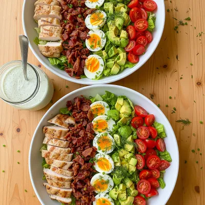 Paleo Cobb Salad with Herb Ranch Dressing