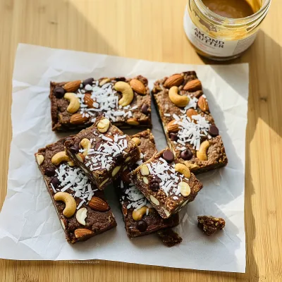 Chewy Almond Butter Chocolate Chip Paleo Snack Bars