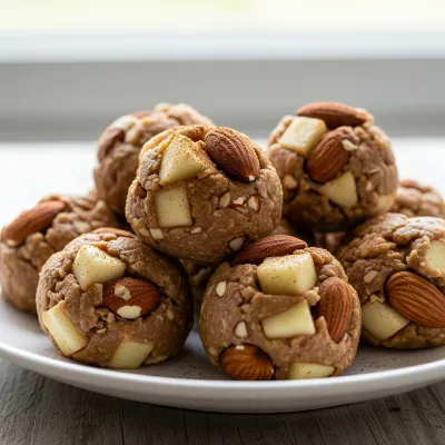 Cinnamon Apple Almond Butter Paleo Snack Bites