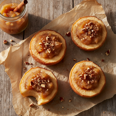 Slow Cooker Cinnamon Spiced Applesauce Bites