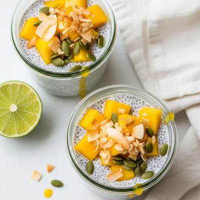 Tropical Coconut Mango Chia Breakfast Pudding