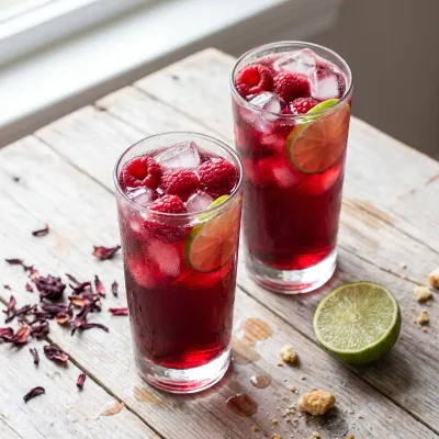 Sparkling Raspberry Hibiscus Paleo Drink Mix