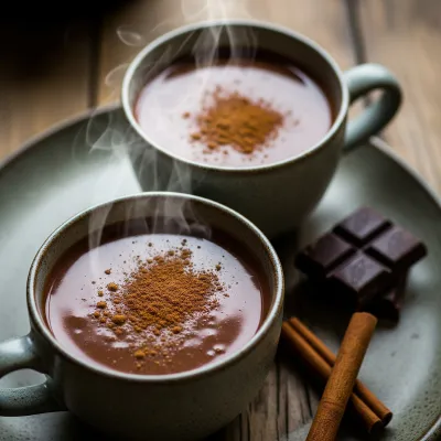 Spiced Dark Chocolate Coconut Milk Hot Cocoa