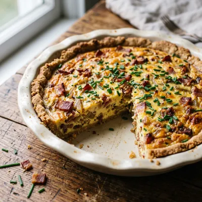 Paleo Quiche Lorraine with Almond Flour Crust