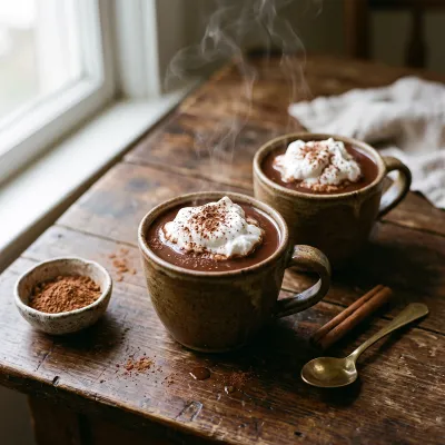 Creamy Paleo Hot Chocolate with Coconut Milk and Raw Cacao