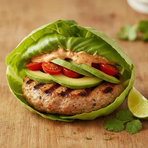 Grilled Chicken Avocado Burgers with Chipotle Lime Mayo