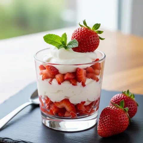Strawberry Coconut Cream No-Bake Paleo Parfait Cups