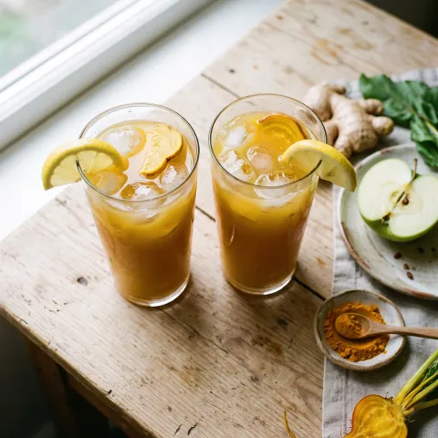 Golden Beet and Apple Ginger Detox Juice