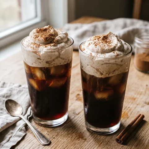 Whipped Cinnamon Cold Brew Coconut Latte