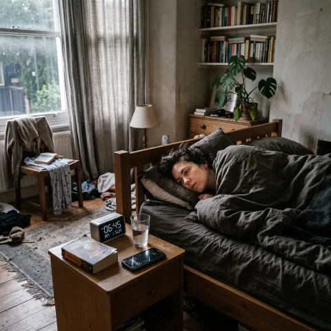 Sleep Debt Is Real, and You Can't Pay It Back on Saturday. AI-generated image.
