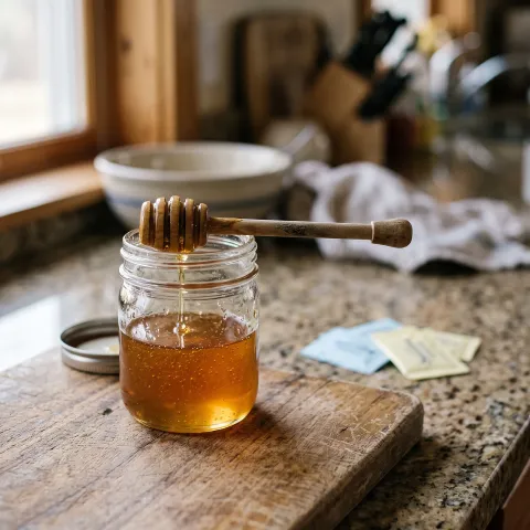 Swap Artificial Sweeteners for Real Honey: Here's What Actually Changes. AI-generated image.