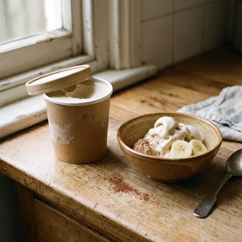 Swap Ice Cream for Frozen Banana Soft-Serve (And Actually Enjoy It). AI-generated image.