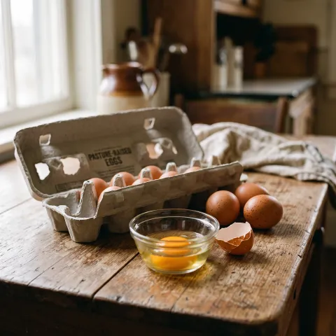 Pasture-Raised Eggs: What the Label Actually Means and Why It's Worth Knowing. AI-generated image.