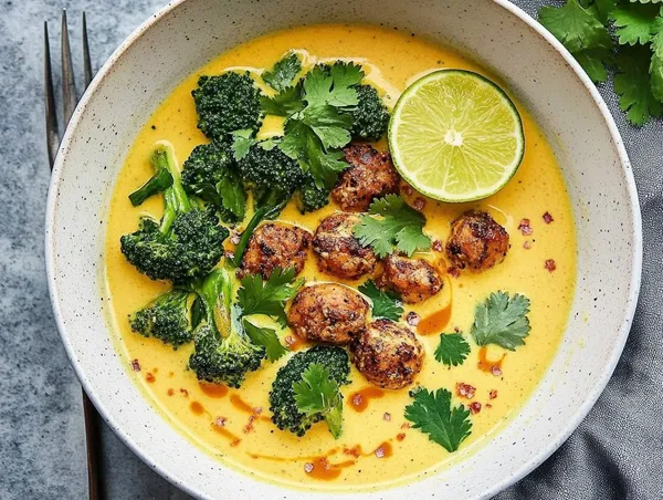 Chicken and Broccoli Coconut Curry