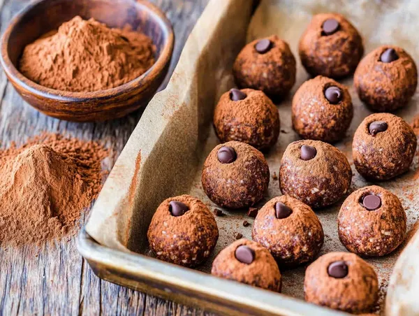 No-Bake Brownie Protein Balls