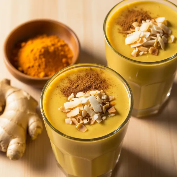 Creamy Golden Turmeric Coconut Milk Smoothie
