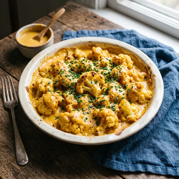 Paleo Mac and Cheese with Cauliflower and Cashew Cheddar Sauce
